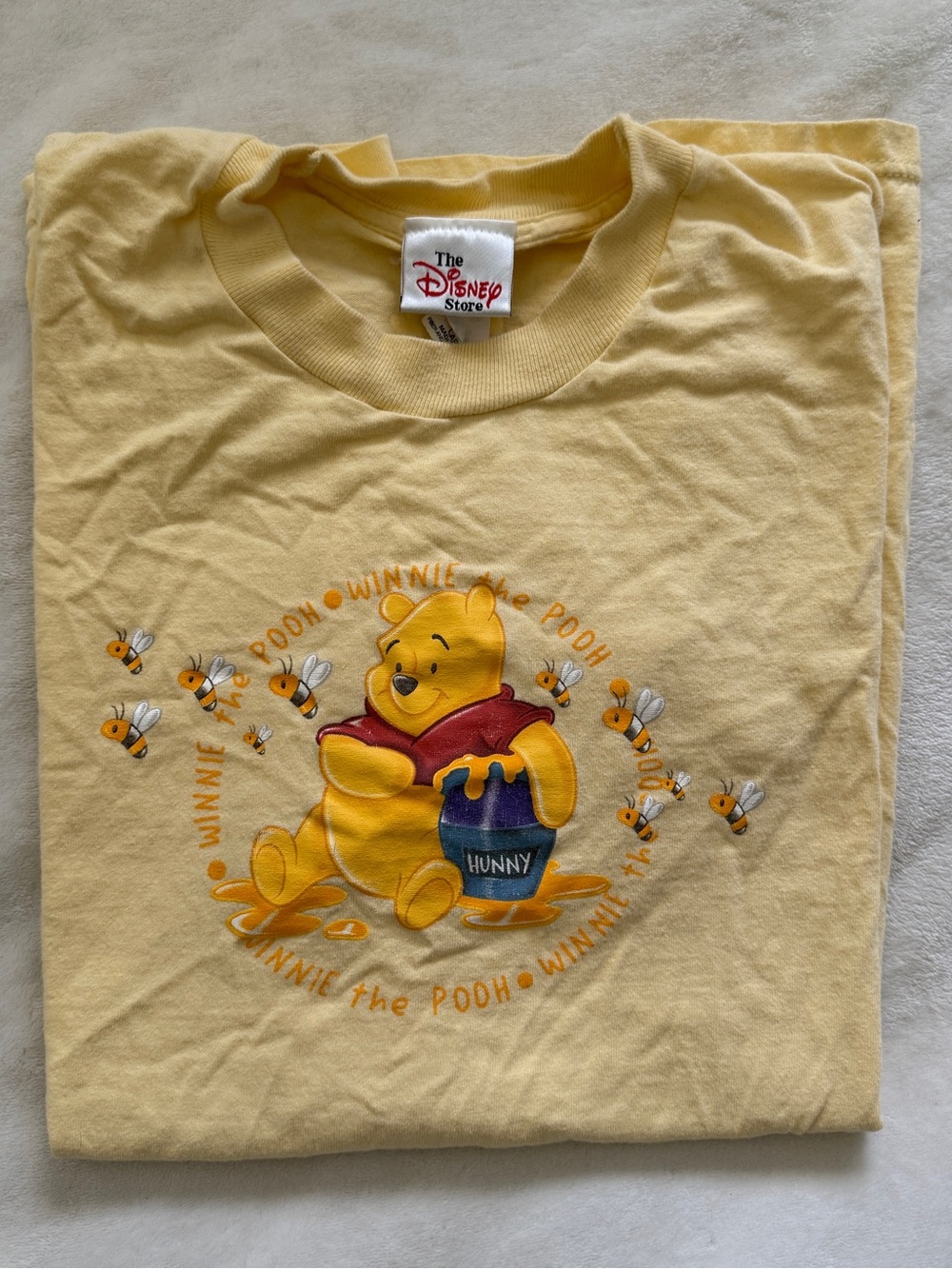 Disney Yellow Winnie the Pooh Honey Pot Graphic Tee